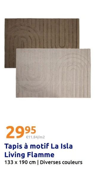 Tapis à motif La Isla Living Flamme