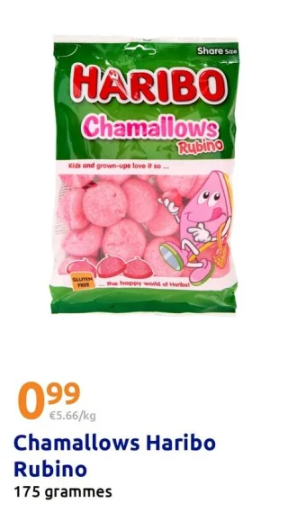 Chamallows Haribo Rubino