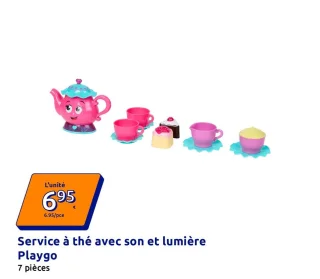 Service à thé avec son et lumière Playgo