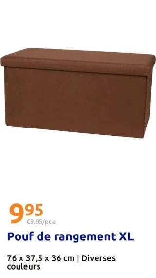Pouf de rangement XL