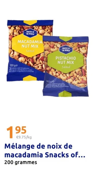 Mélange de noix de macadamia Snacks of the World