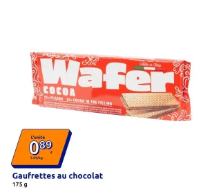 Gaufrettes au chocolat