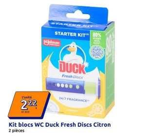 Kit blocs WC Duck Fresh Discs Citron