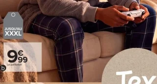 Pantalon nuit homme Tex