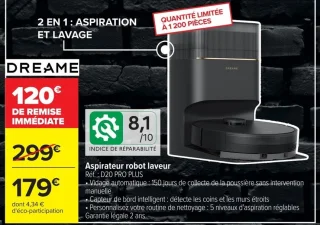 Aspirateur robot laveur DREAME D20 PRO PLUS
