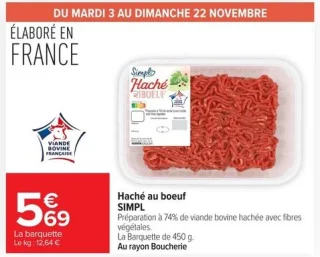 Haché au boeuf SIMPL