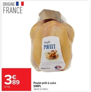 Poulet prêt à cuire SIMPL