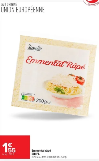 Emmental râpé SIMPL