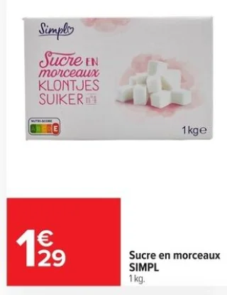 Sucre en morceaux SIMPL
