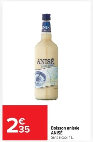 Boisson anisée sans alcool ANISÉ