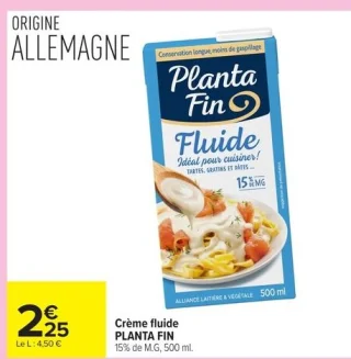 Crème fluide PLANTA FIN