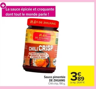 Sauce pimentée De Zhuang Chili crisp