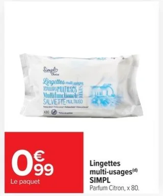 Lingettes multi-usages SIMPL