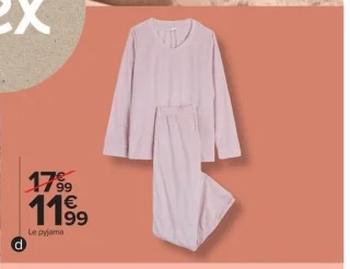 Pyjama velours femme Tex