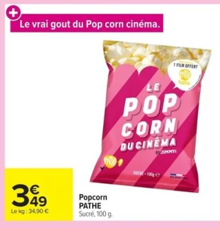 Popcorn Sucré PATHE