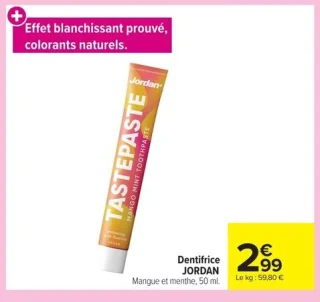 Dentifrice JORDAN Mangue et menthe