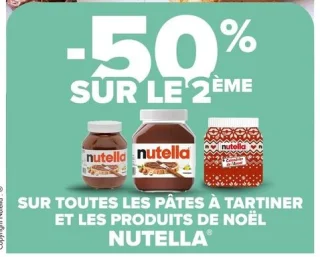 Pâtes à tartiner et produits de Noël NUTELLA