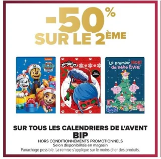 Tous les calendriers de l'avent BIP