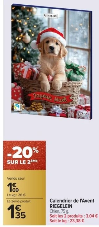 Calendrier de l'Avent RIEGELEIN Chien