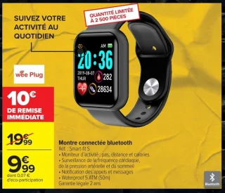 Montre connectée bluetooth wee Plug Smart-fit S