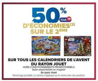 Tous les calendriers de l'avent du rayon jouet