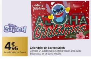 Disney Stitch Calendrier de l'avent