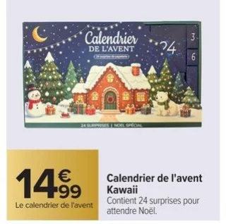 Calendrier de l'avent Kawaii