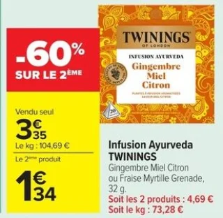 Infusion Ayurveda TWININGS