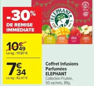 Coffret Infusions Parfumées ELEPHANT Collection Fruitée