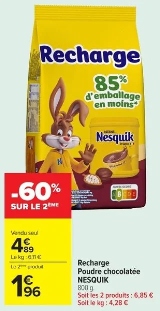Recharge Poudre chocolatée NESQUIK