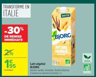 Lait végétal Bjorg