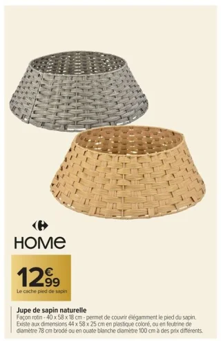 Jupe de sapin naturelle Carrefour HOME