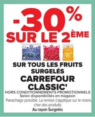 Fruits surgelés Carrefour Classic'