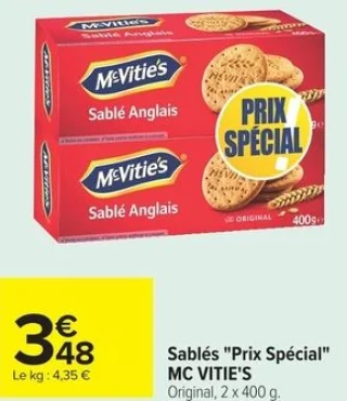 Sablés "Prix Spécial" MC VITIE'S