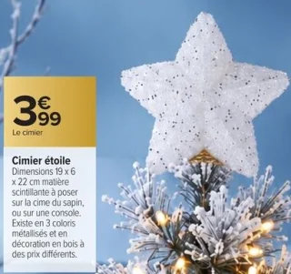 Cimier étoile Carrefour HOME