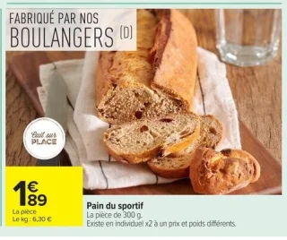 Pain du sportif