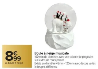 Boule à neige musicale