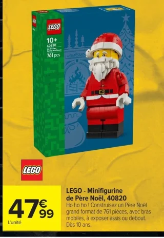 LEGO - Minifigurine de Père Noël, 40820