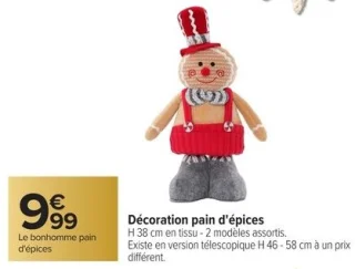 Décoration pain d'épices Carrefour HOME