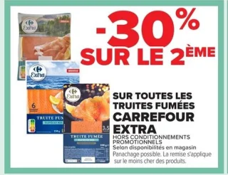 Truites fumées CARREFOUR EXTRA