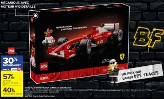 LEGO Icons 11375 Ferrari F2004 Et Michael Schumacher