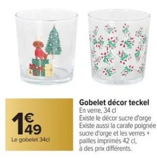 Gobelet décor teckel Carrefour Home