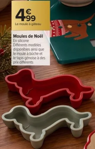 Moules de Noël en silicone Carrefour HOME