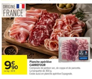 Planche apéritive CARREFOUR