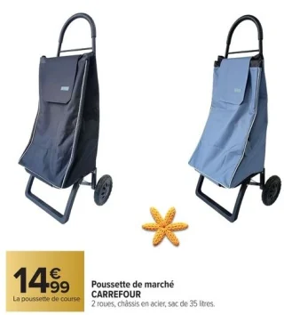 Poussette de marché CARREFOUR