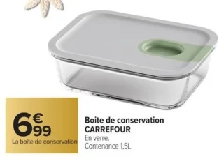 Boîte de conservation CARREFOUR