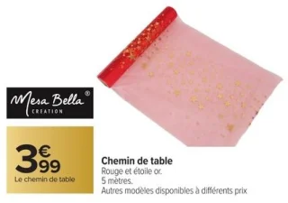 Chemin de table Mesa Bella