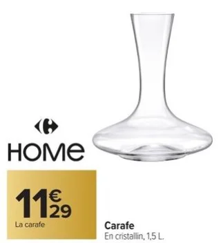 Carafe en cristallin Carrefour HOME