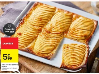 Tarte fine aux pommes 6 parts