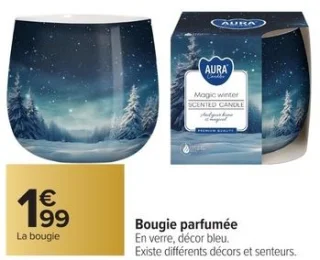Bougie parfumée en verre AURA